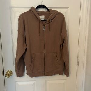 Aeropostale Tan Fleece Hoodie